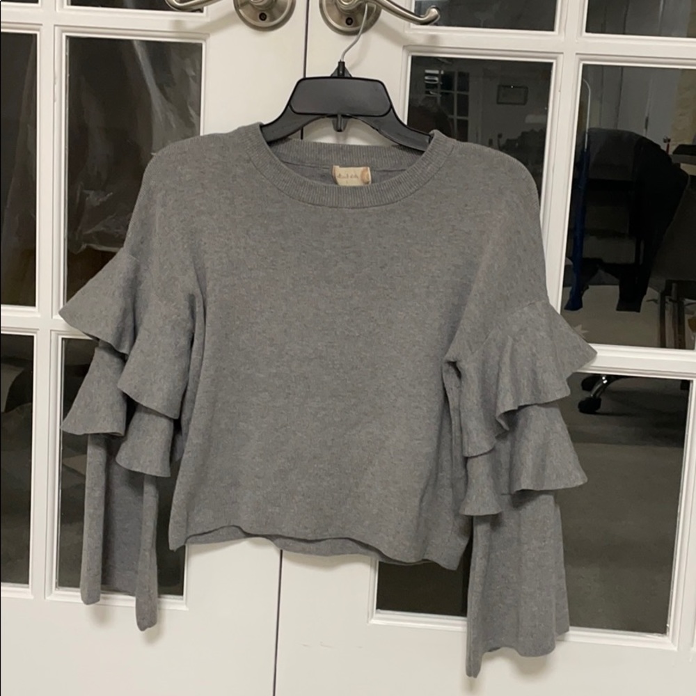 Altard State. Bell/Ruffle Sleeved Sweater. NWOT.